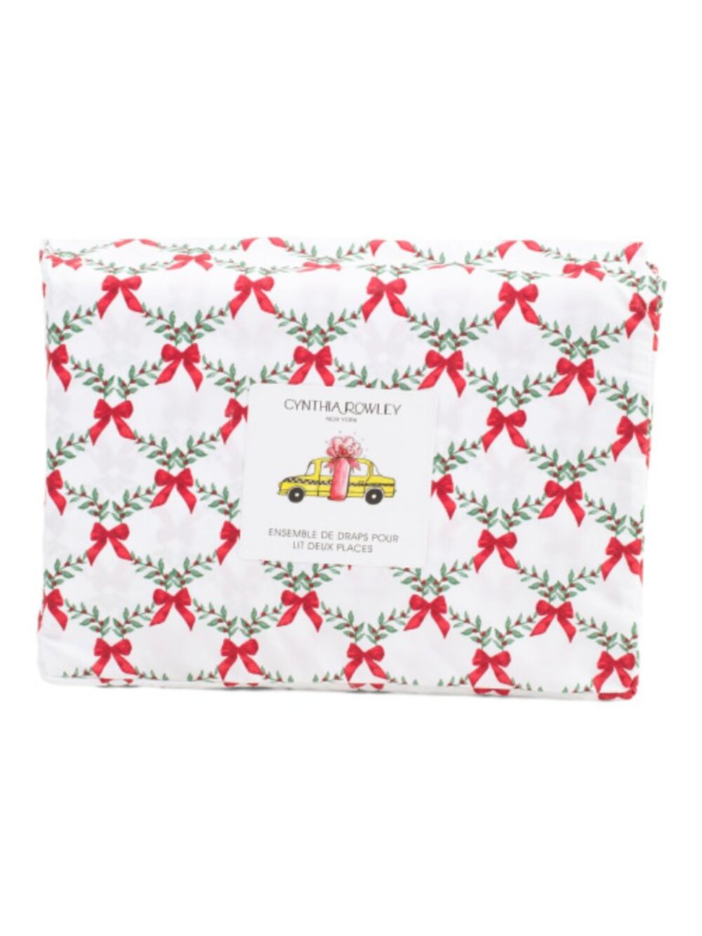 CYNTHIA ROWLEY Berries Bows Sheet Set - Picture 1 of 4